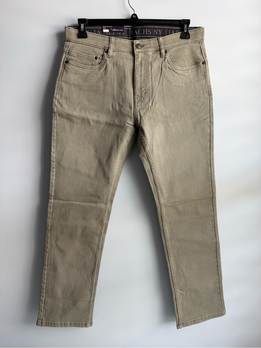 Jachs NY Men's Olive 5 Pocket Denim Pants Size 34X30